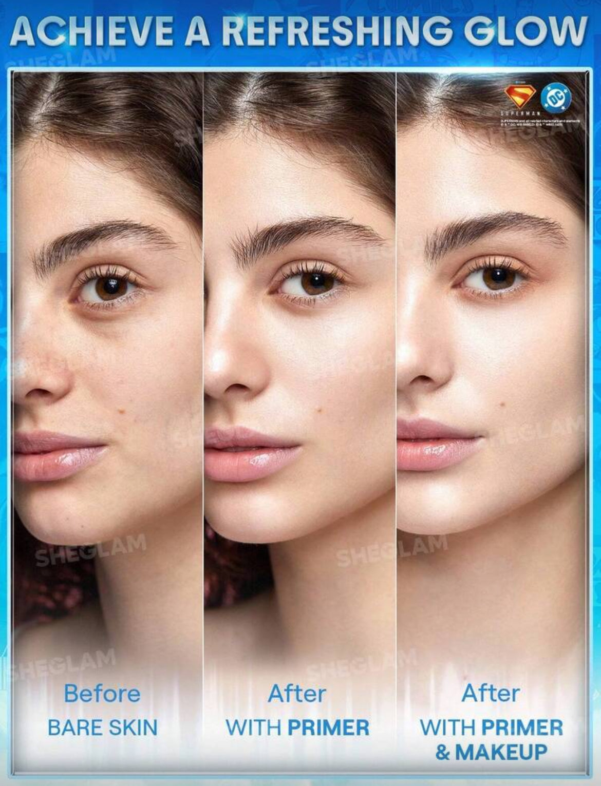 Superman | Prebase refrescante y calmante SHEGLAM Good Grip