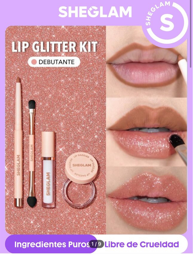 Sheglam Lip Glitter Kit-Debutante