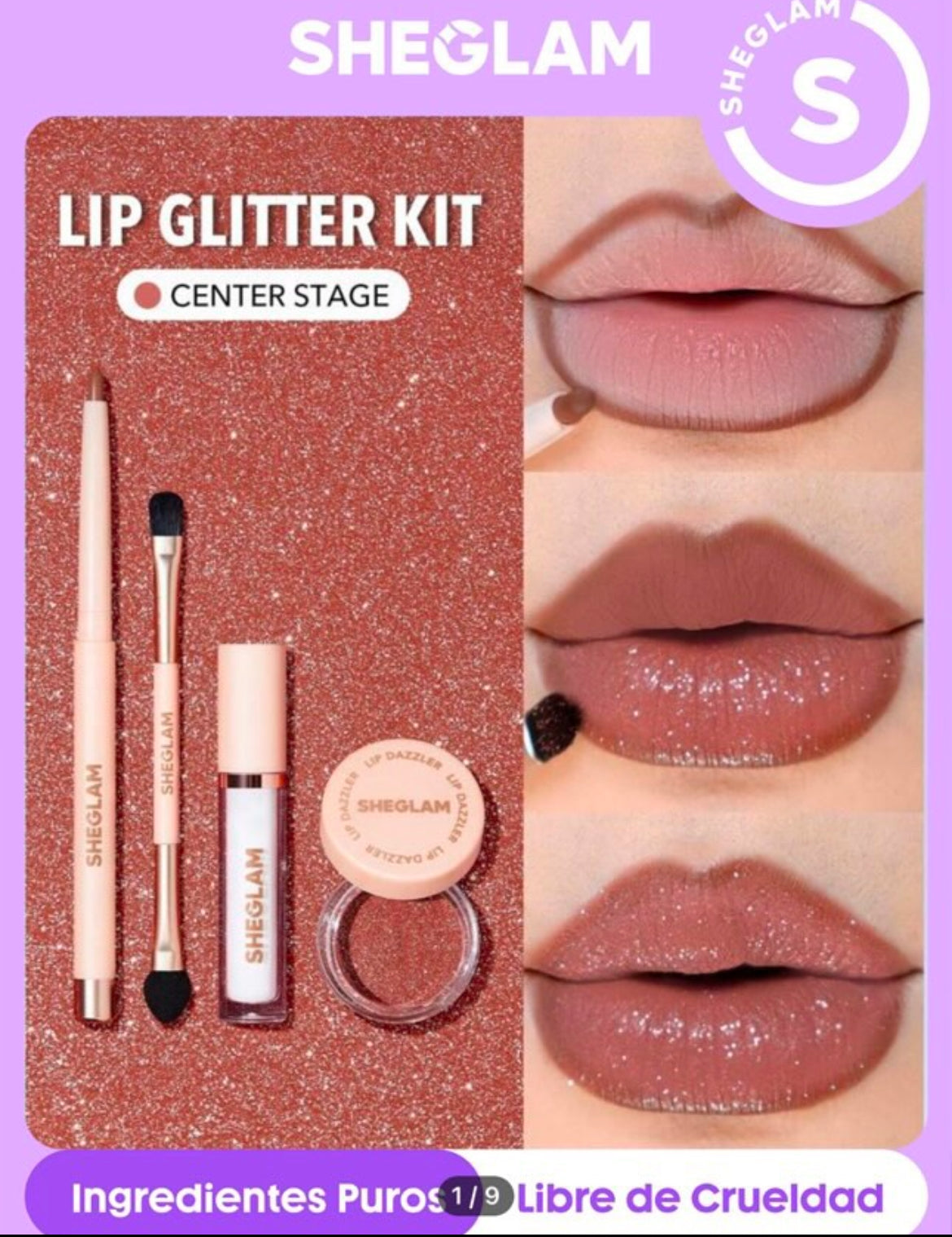 SHEGLAM LIP GLITTER KIT- Center Stage💋✨