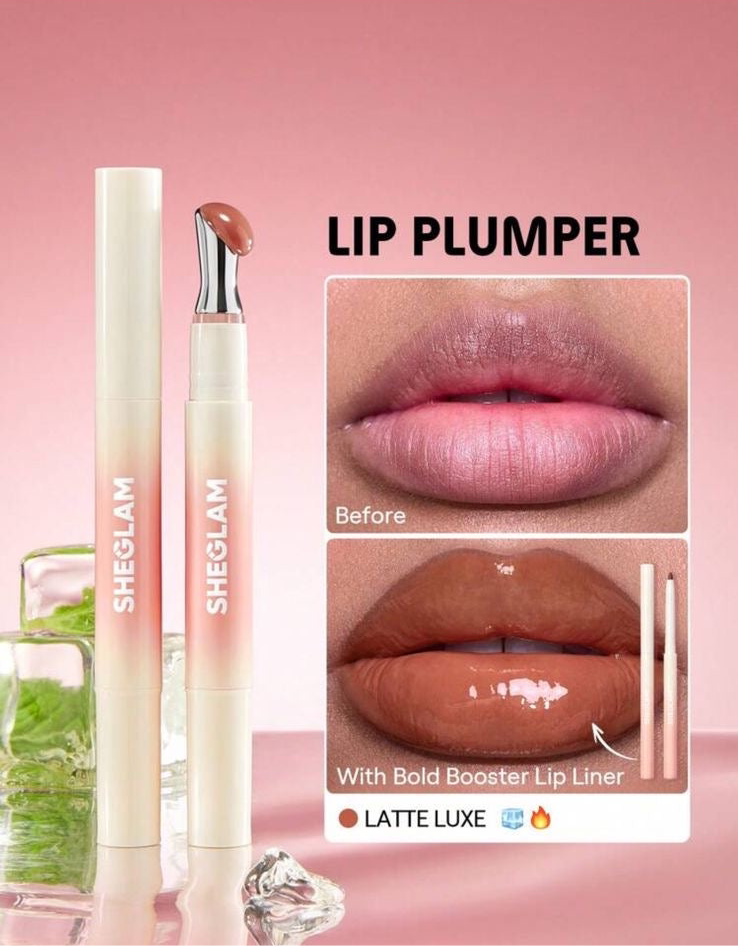 SHGLAM PLUMPER WITH BOLD BOOSTER LIP LINER- LATTE LUXE💋✨