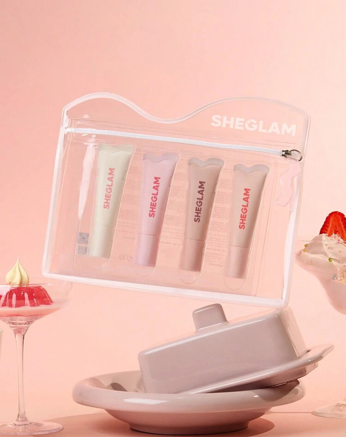 SHEGLAM CRYSTAL GLAZE LIP CARE SET✨🥰