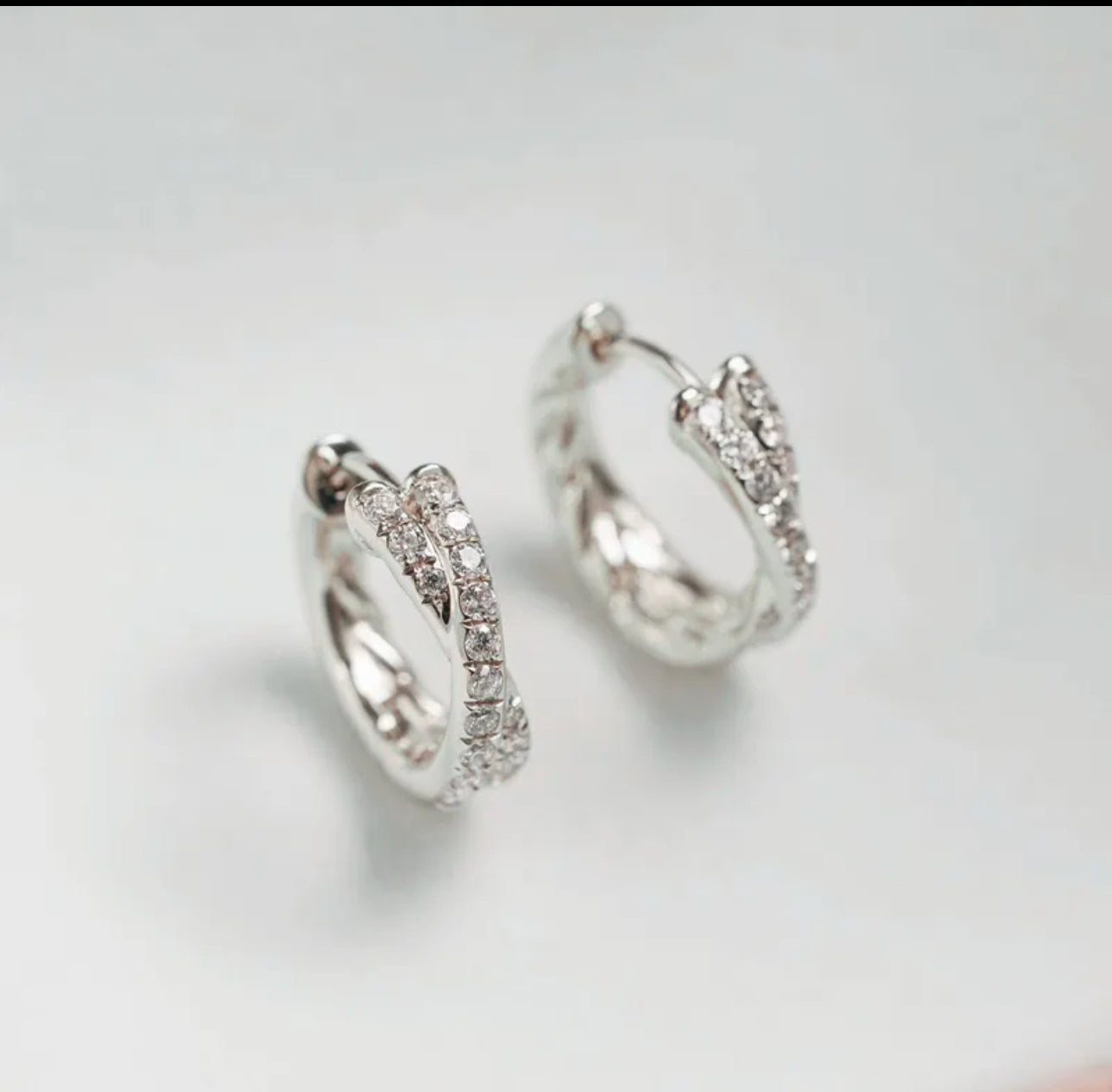 Aretes de plata 925 con baño de oro de 18 K