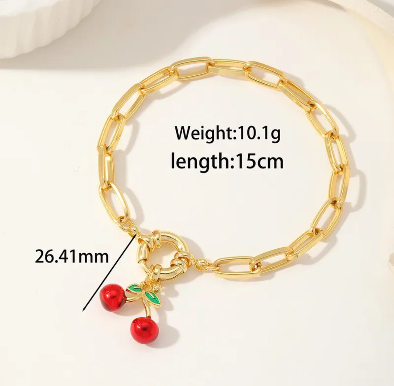 Pulsera de acero inoxidable con baño de oro