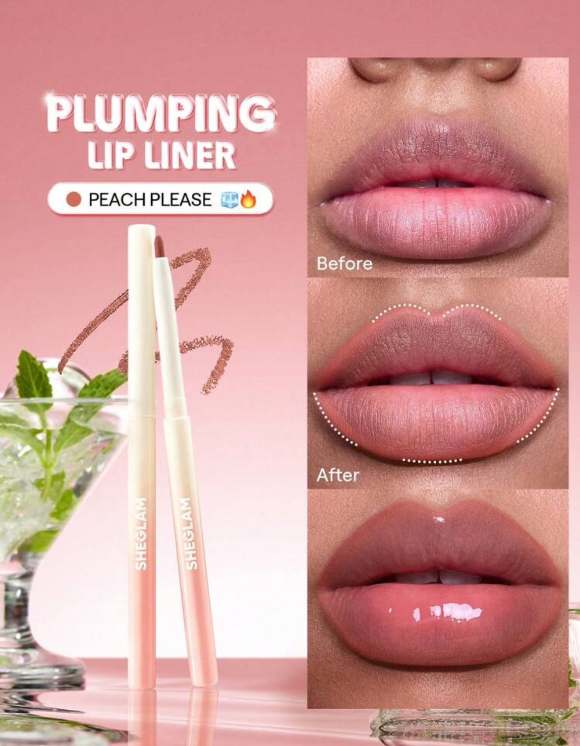 Delineador de labios voluminizador Bold Booster - Peach Please 💕