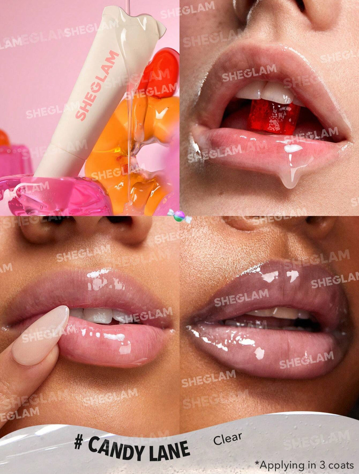 Brillo labial hidratante Crystal Glaze- Candy Line