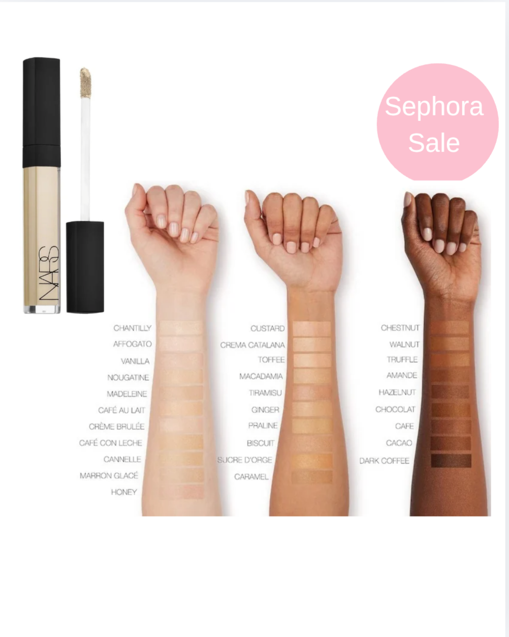 SEPHORA SALE NARS 
Radiant Creamy Concealer with Hydrating Medium Coverage **BAJO PEDIDO**