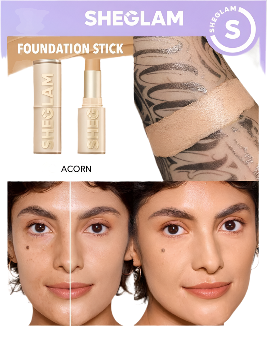 Base de maquillaje en barra Skin Magnet de alta cobertura-Acorn✔️