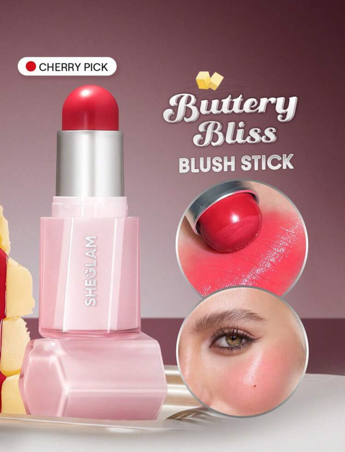 Rubor Buttery Bliss en barra- Cherry Pick