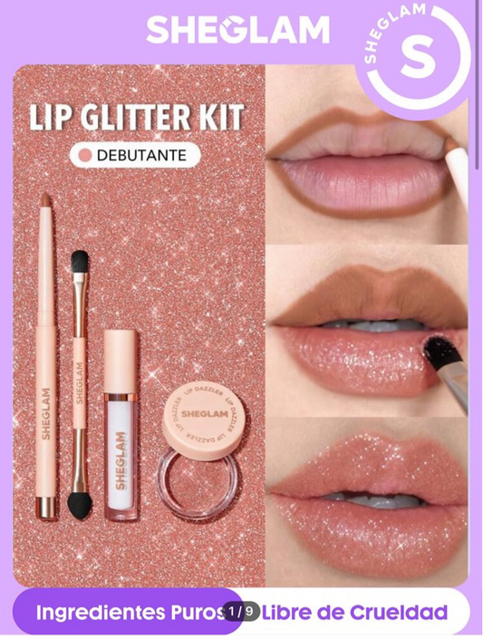Sheglam Lip Glitter Kit-Debutante