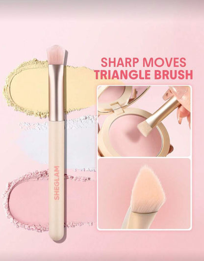 Brocha triangular para polvo
