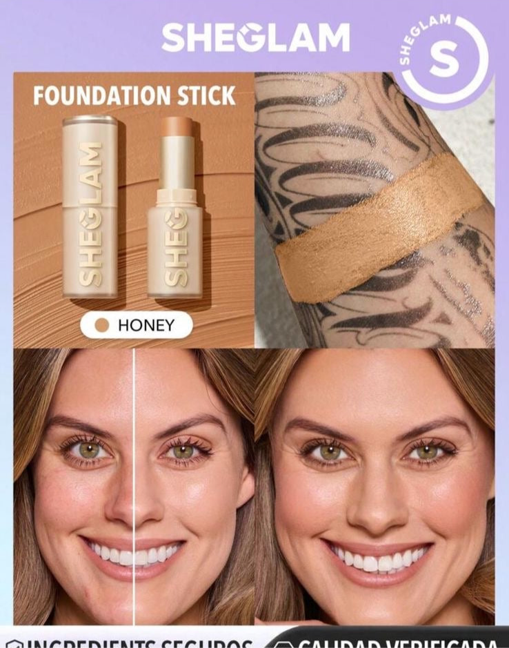 Base de maquillaje en barra Skin Magnet de alta cobertura- Honey✔️