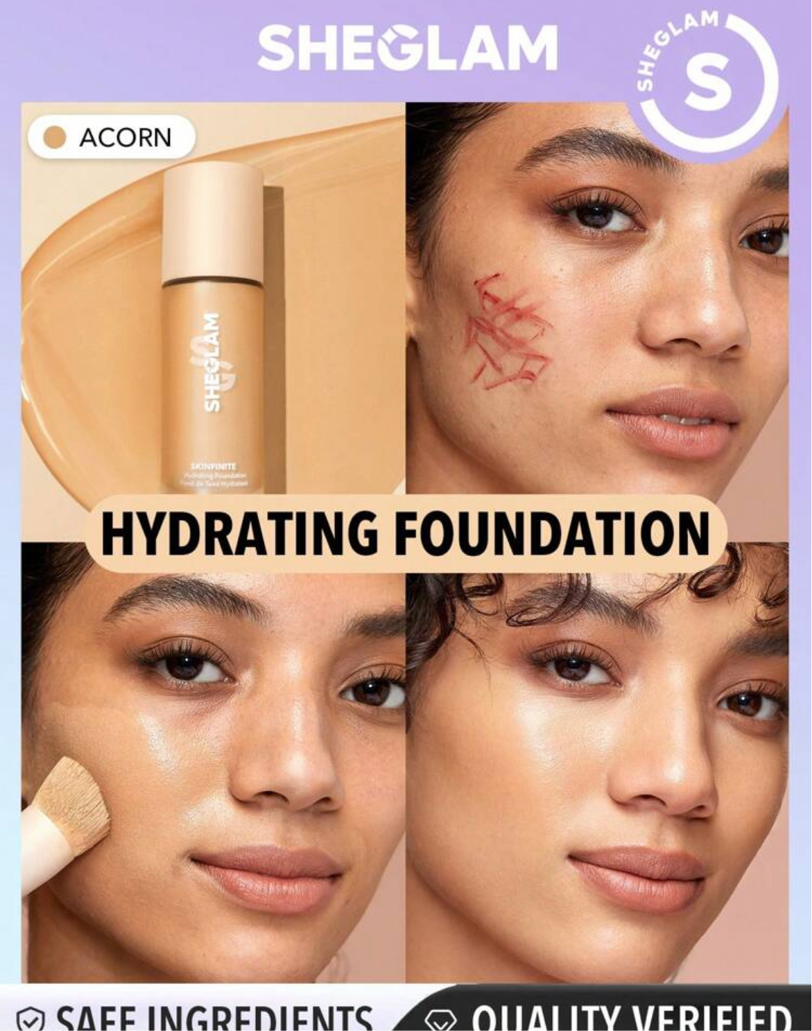 Base de maquillaje hidratante Skinfinite-Acorn ✔️