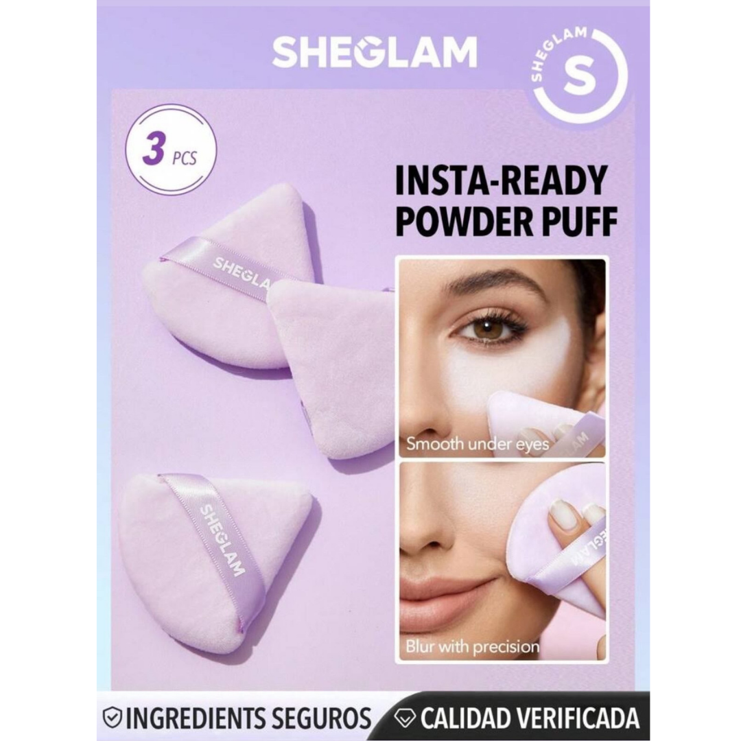 BORLAS DE MAQUILLAJE LILA SHEGLAM