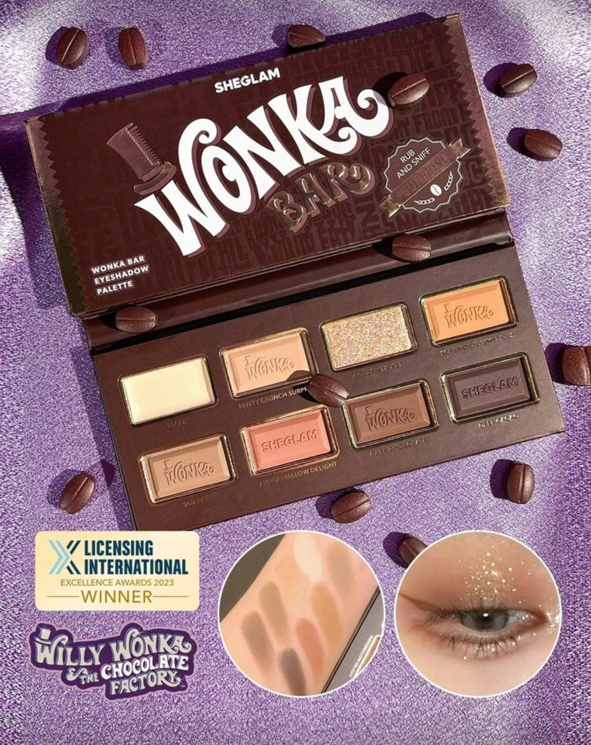 Paleta de sombras x Willy Wonka