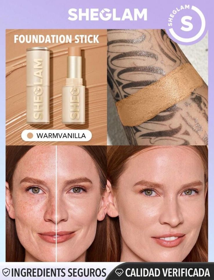 Base de maquillaje en barra Skin Magnet de alta cobertura- Warmvanilla✔️