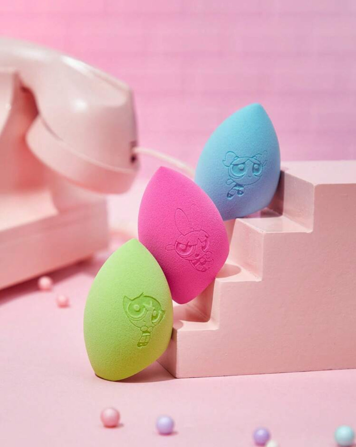 CHICAS SUPER PODEROSAS X SHEIN SET 3 ESPONJAS DE MAQUILLAJE