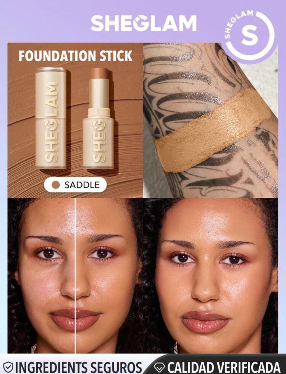 Base de maquillaje en barra Skin Magnet de alta cobertura-Saddle✔️