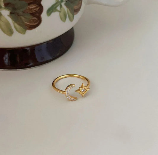 Anillo de plata 925 color oro