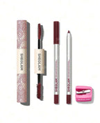 SHEGLAM 3Pcs Bold Burgundy Set Máscara Waterproof y Delineador en Gel