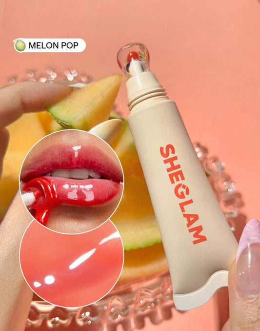 Brillo labial hidratante Crystal Glaze- Melón pop