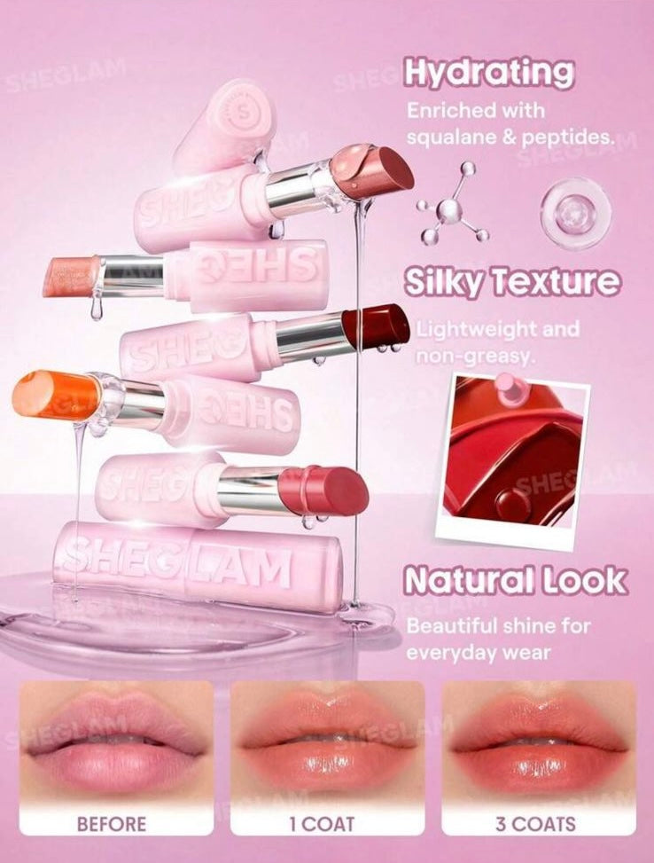 Silk Slip Bálsamo Labial con Aceite- Guava Glow