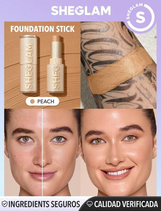 Base de maquillaje en barra Skin Magnet de alta cobertura- Peach✔️