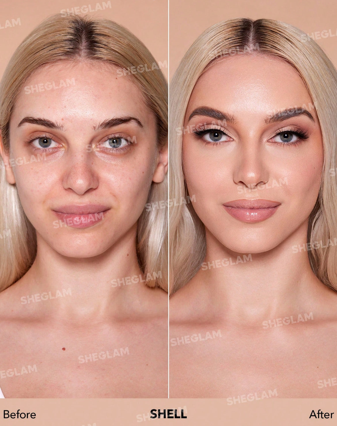 Base de maquillaje hidratante Skinfinite- Shell ✔️