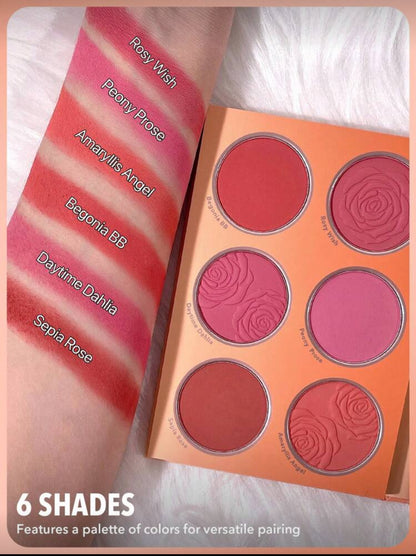 Paleta de 6 rubores en polvo Sheglam