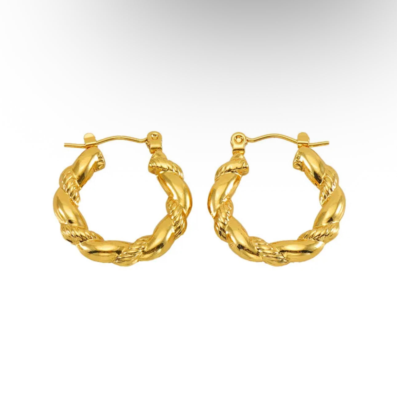 Aretes con baño de oro