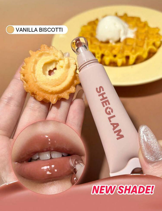 Brillo labial hidratante Crystal Glaze- Vanilla Biscotti