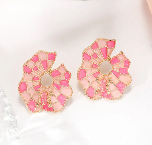 Aretes con baño de oro