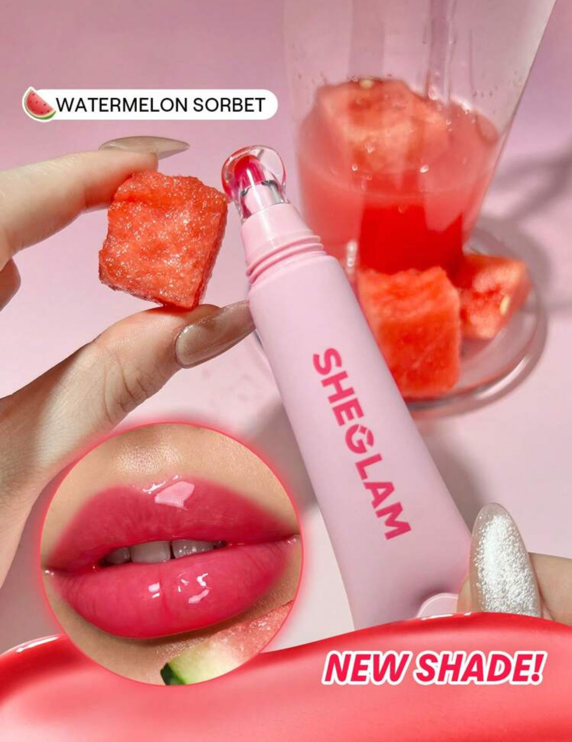 Brillo labial hidratante Crystal Glaze- Watermelon Sorbet