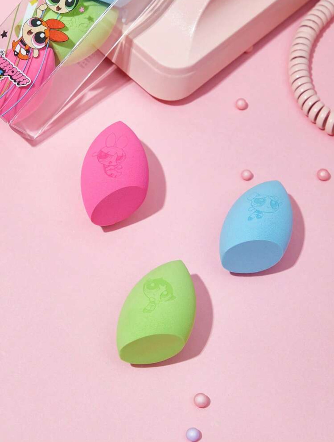CHICAS SUPER PODEROSAS X SHEIN SET 3 ESPONJAS DE MAQUILLAJE