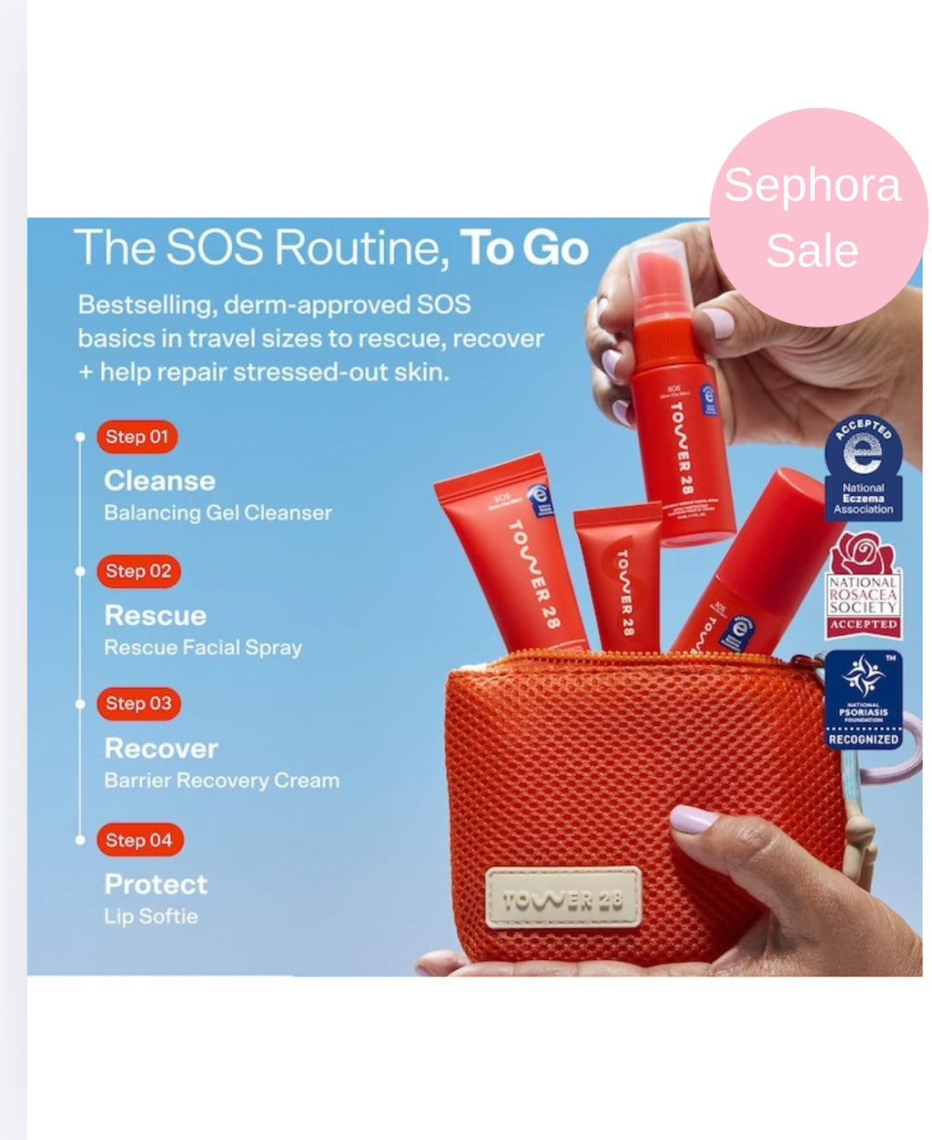 SEPHORA SALE Tower 28 Beauty 
SOS Stressed Skin Mini Starter Gift Set “BAJO PEDIDO”
