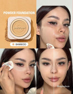 Base de maquillaje en polvo de alta cobertura