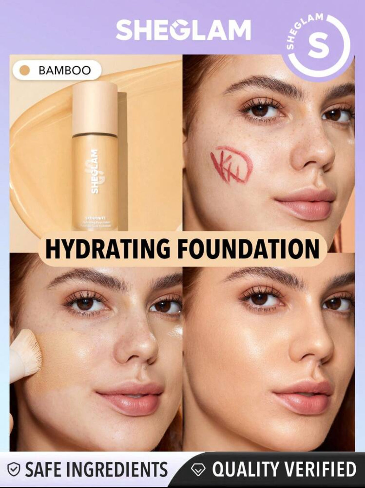 Base de maquillaje hidratante Skinfinite-Bamboo ✔️