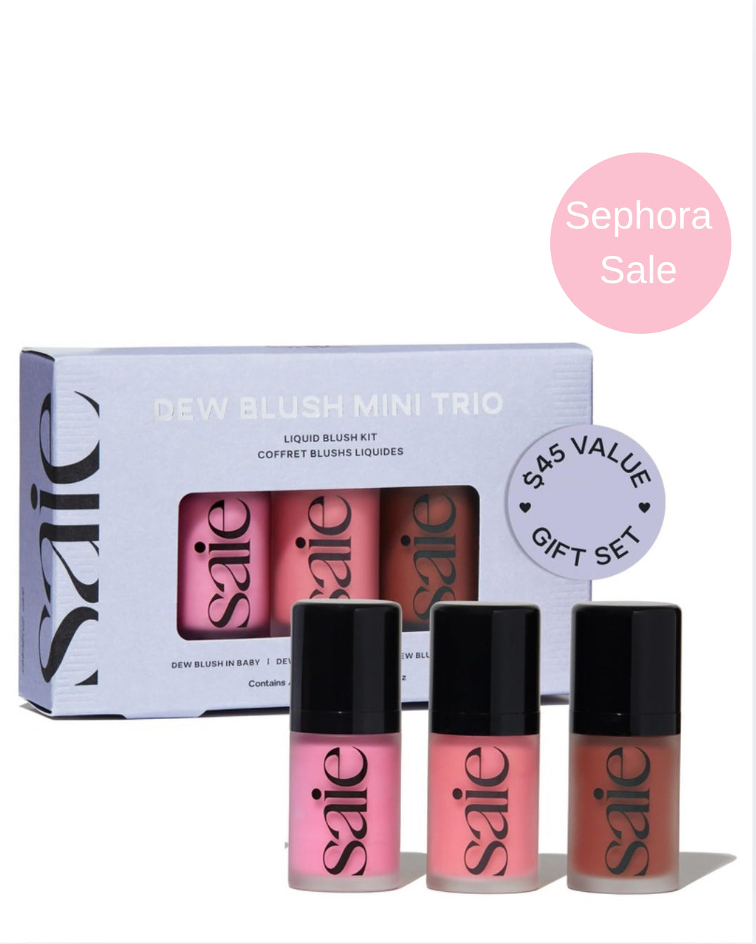 SEPHORA SALE Saie Dew Blush Trio Gift Set