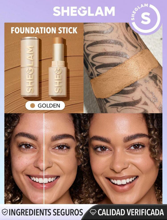 Base de maquillaje en barra Skin Magnet de alta cobertura- Golden✔️