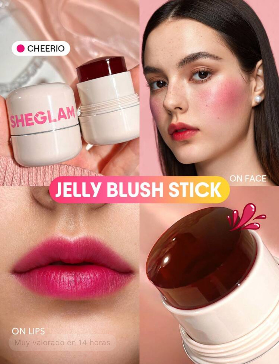 Tinte hidratante para labios y rubor Jelly-Licious- Cheerio