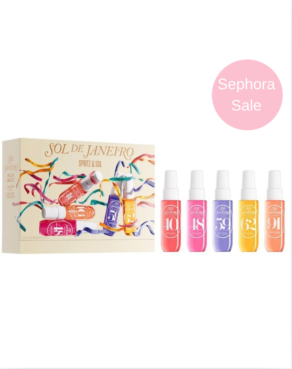 SEPHORA SALE Spritz & Sol de janeiro Cheirosa Mini Perfume Mist Gift Set  “BAJO PEDIDO”