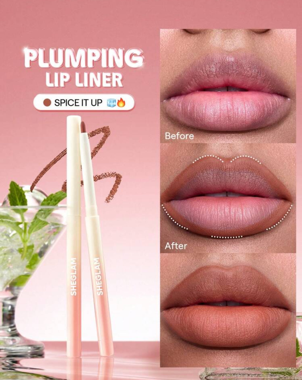 Delineador de labios voluminizador Bold Booster - Spice It Up💕