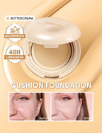 Base de maquillaje en formato cushion de larga duración