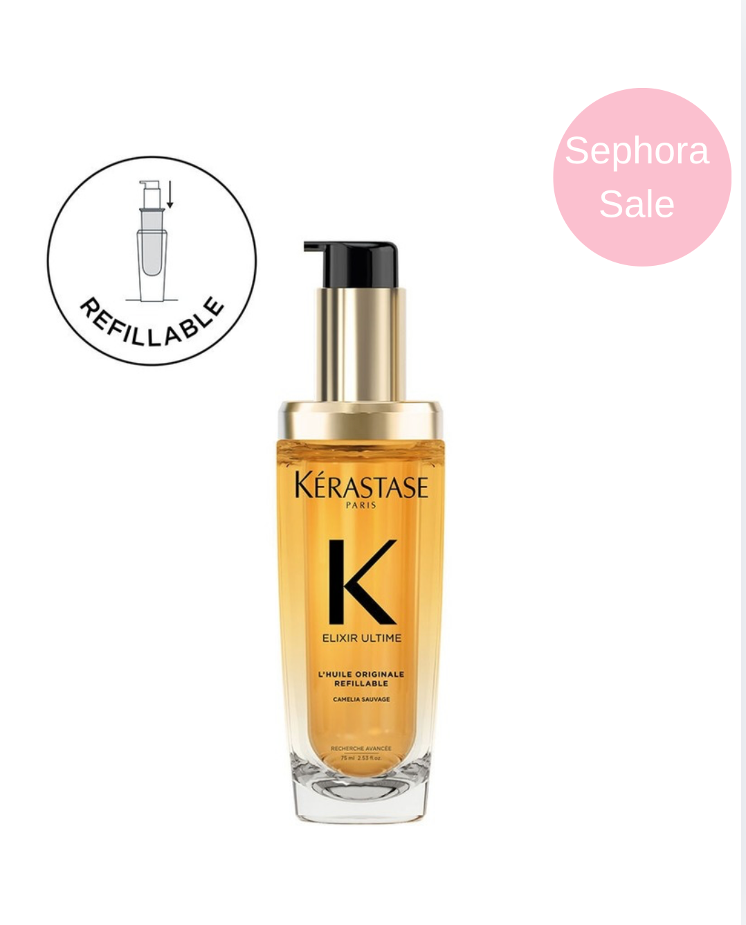 SEPHORA SALE kérastase ultime refillable hydrating hair oil for shine “BAJO PEDIDO”