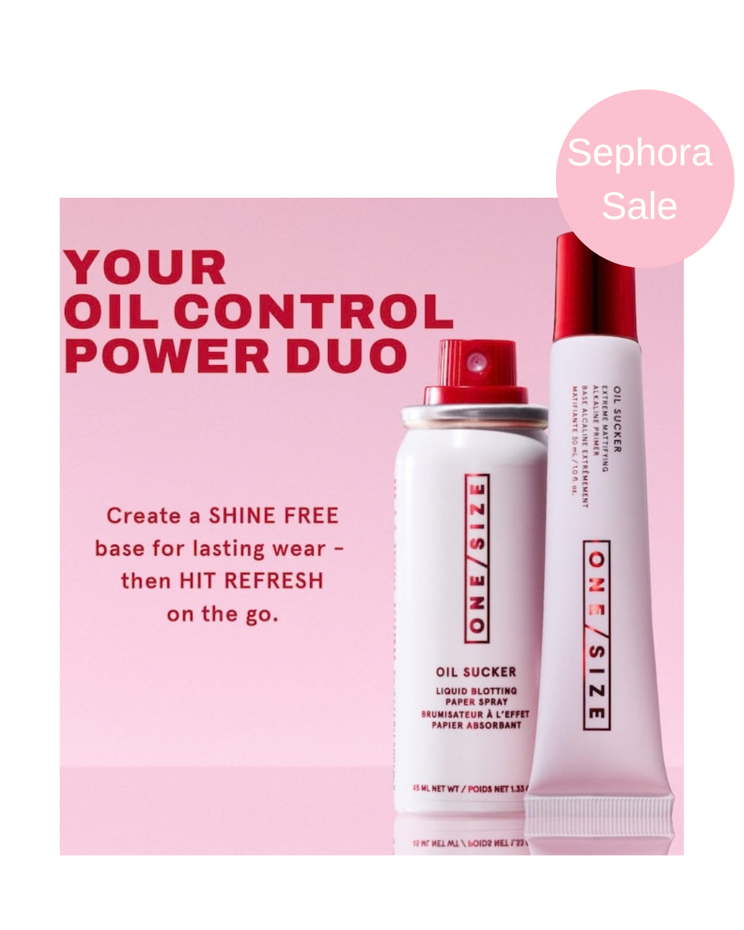 SEPHORA SALE ONE/SIZE by Patrick Starrr 
Oil Sucker Prep & Refresh Mattifying Duo “BAJO PEDIDO”