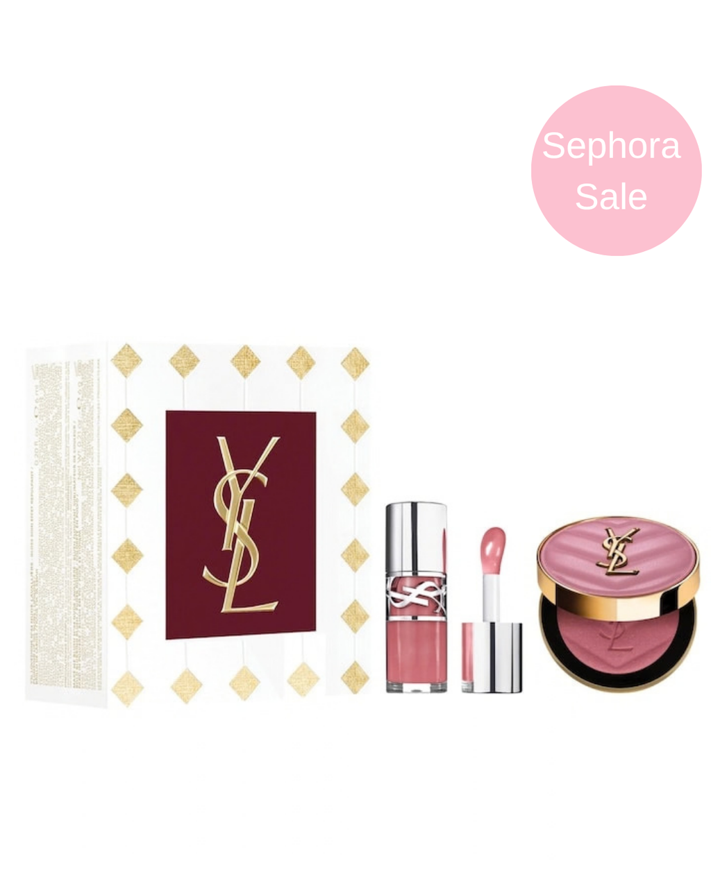 SEPHORA SALE YSL Iconic Pink Lip Gloss & Blush Gift Set “BAJO PEDIDO”