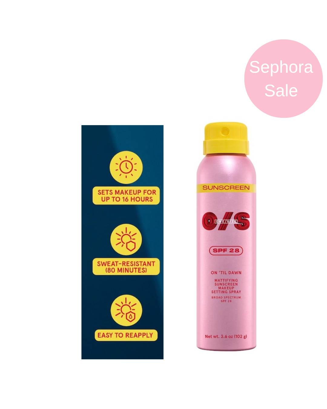 SEPHORA SALE ONE/SIZE mini by Patrick Starrr 
On 'Til Dawn Makeup Setting Spray with SPF 28  “BAJO PEDIDO”