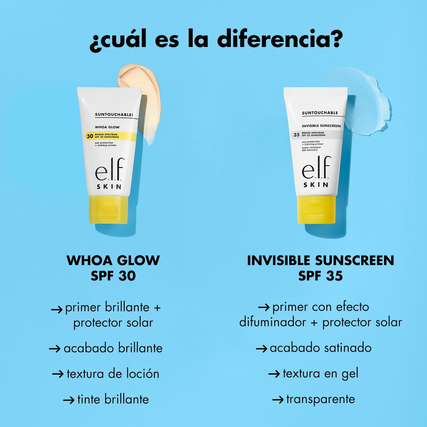 E.L.F. SKIN Protector Solar Y Prebase De Maquillaje