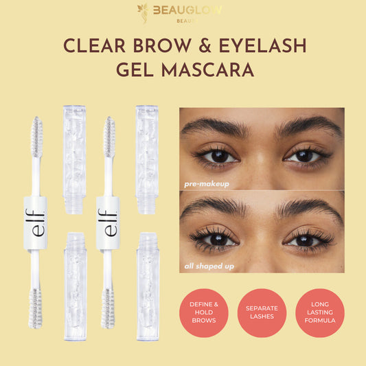 ELF Clear Brown & Lash Gel máscara