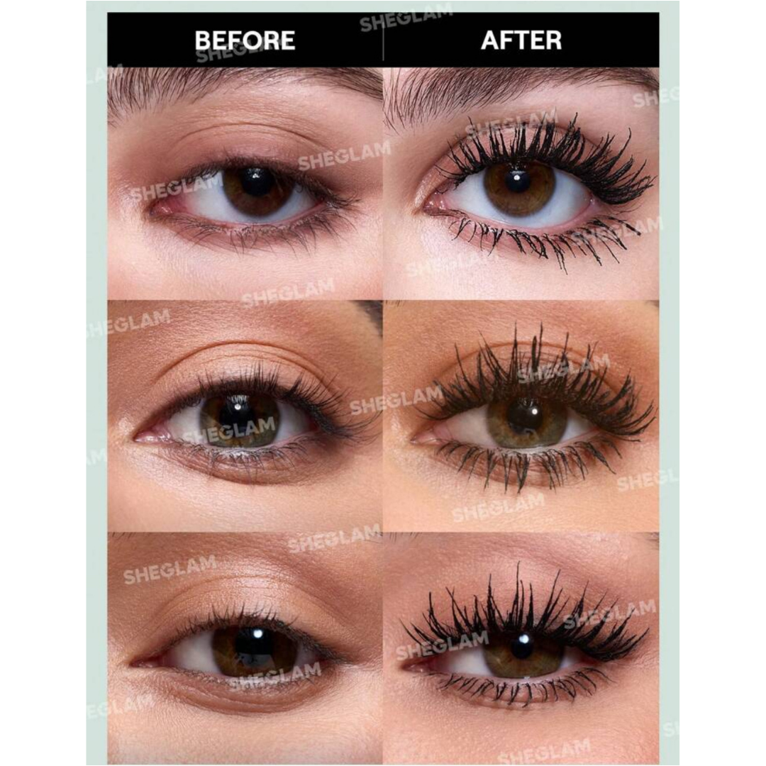 SHEGLAM Máscara Para Ojos All-in-one De Volumen Y Longitud 2 En 1
