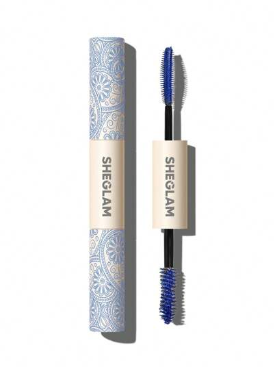 Máscara de pestañas todo en uno para dar volumen y alargar las pestañas-resistente al agua-color azul